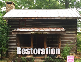 Historic Log Cabin Restoration  Clinchfield, Georgia